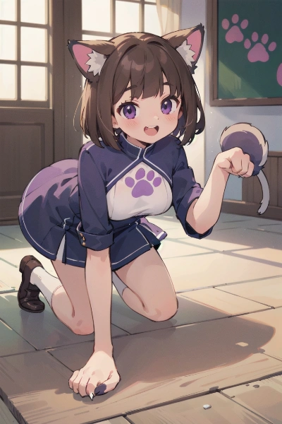 1号ちゃん、猫カフェへようこそ！