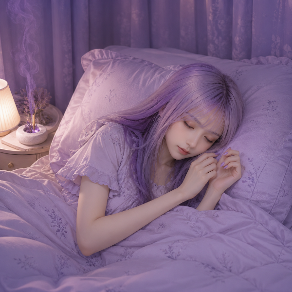 おやすみ🌙（ラベんだーちゃん）
