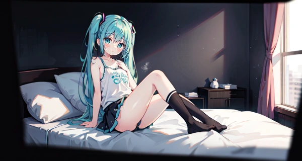 ハイソックス　初音ミク