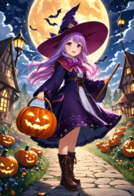 ハロウィーンの魔女