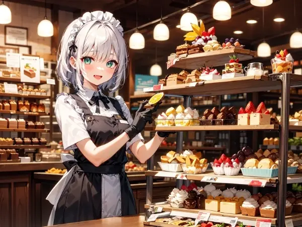 フルーツケーキとメイド服と