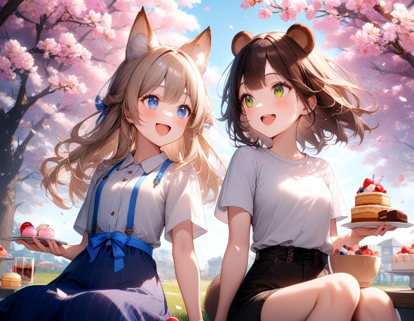 みんなでお花見