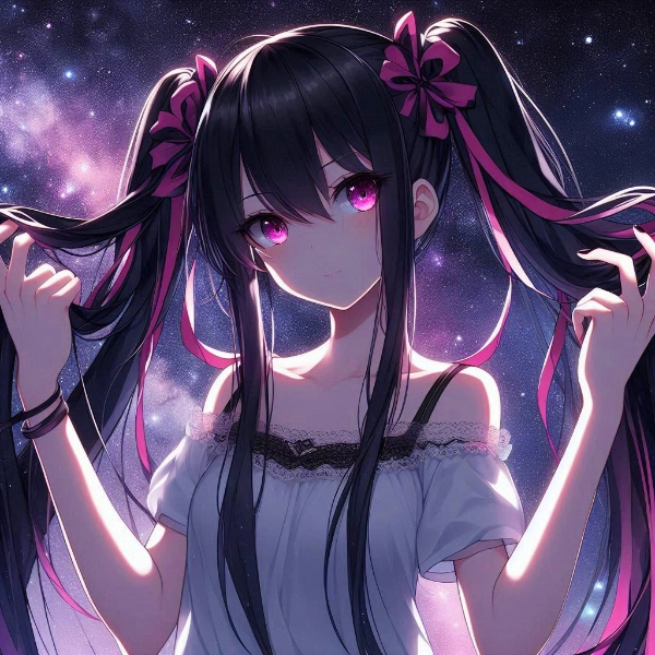 手ツインテしてる、黒髪ツインテール少女★その5(14枚)