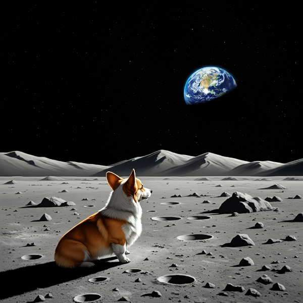 宇宙コーギー４コマ