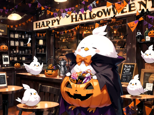 白チュンハロウィン！