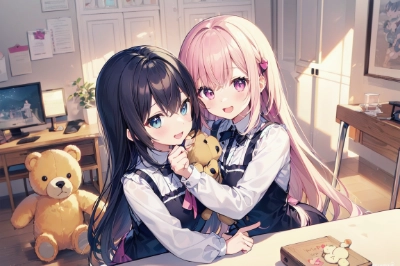 ぬいぐるみと女の子たち