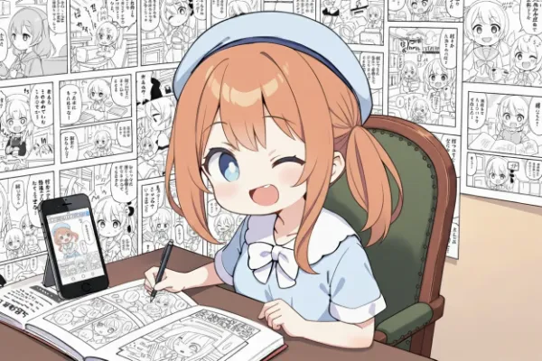 漫画家志望の少女