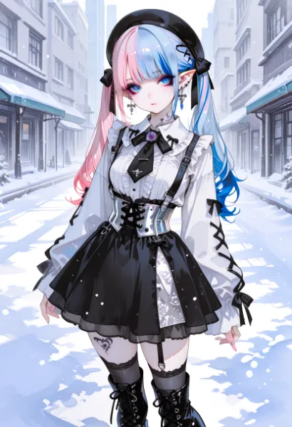 雪の広がりに宿る視線の深さ