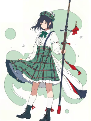 green check