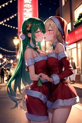空が広いクリスマスムード