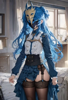 青髪