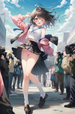 パンチラ撮られちゃった女の子