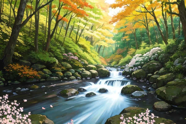 清流の秋の訪れ