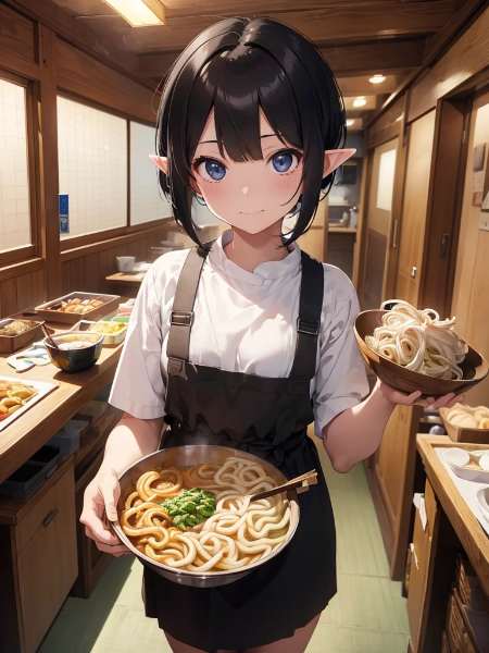 喰ログ「評価4.3　味〇・量〇・看板娘◎」　＃老舗うどん屋看板娘小麦ちゃん⑥-2