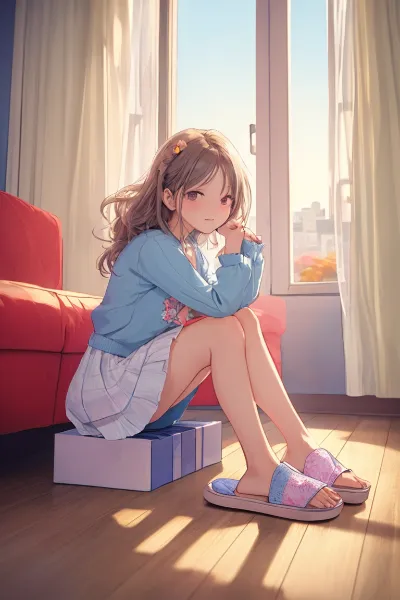 窓辺の少女と秘密の贈り物