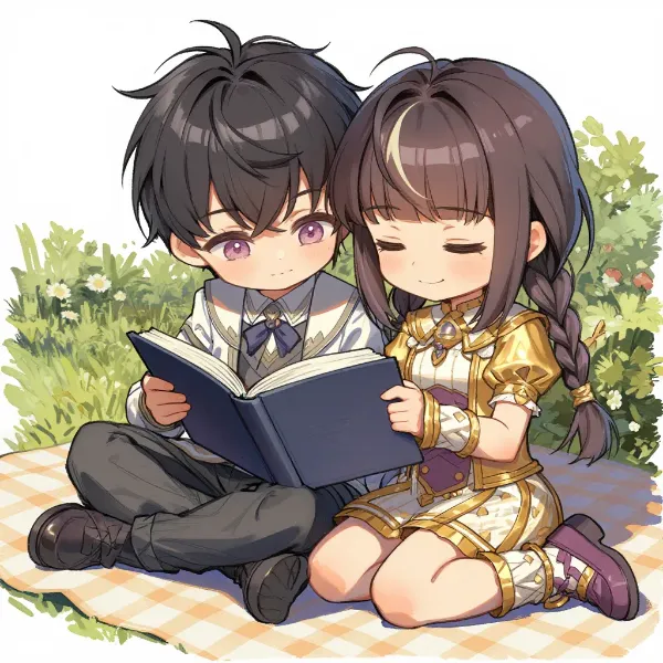 二人で読む穏やかな午後