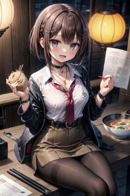 手に持っているのは替え玉?