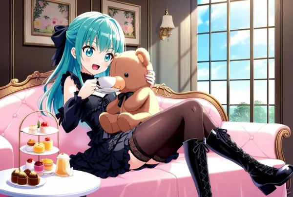 常磐アクア（くまのぬいぐるみとアフタヌーンティー#2）