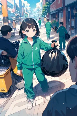 街のお掃除（ＪＳちゃん）