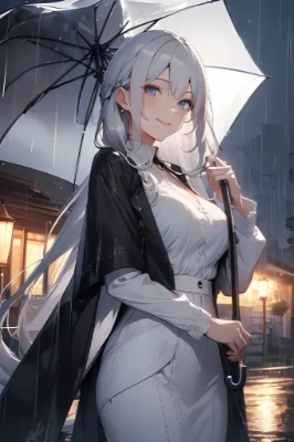 雨の散歩