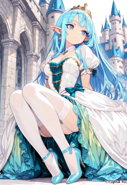 王女の瞳に映る空の余白