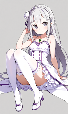 白い微少女