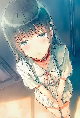 清楚ちゃんを見下ろす
