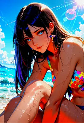 Blue & Crimson
