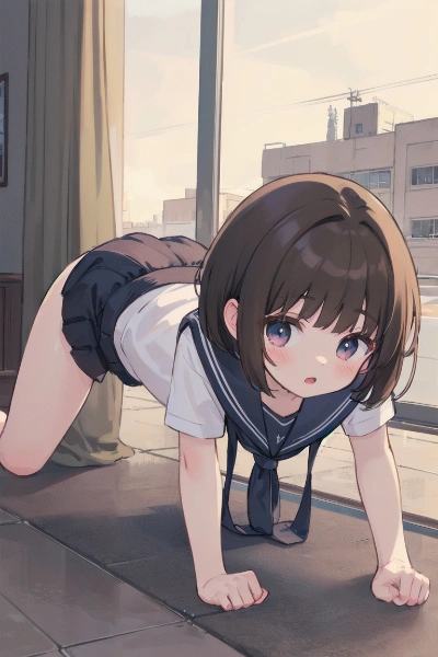 腕立て伏せー！