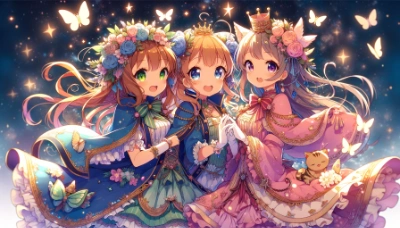 三人の女の子