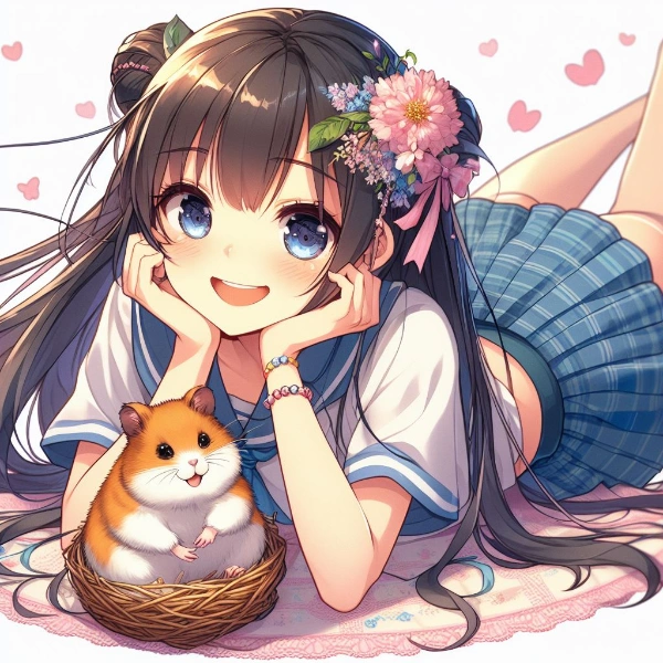 輝く太陽ハムスター