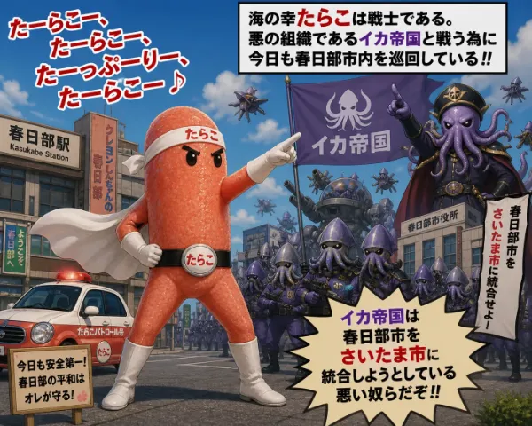 たらこの大決戦！イカ帝国の侵略