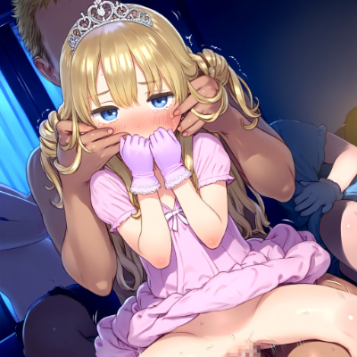 凌辱されちゃう金髪お姫様