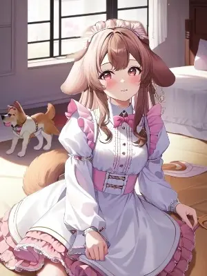 犬耳メイドさん