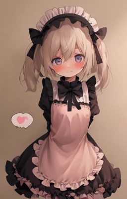 Cute Loli in a Maid Outfit