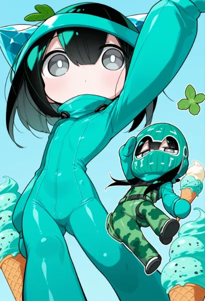 イ゛ー！（チョコミントをくらえ）