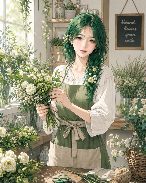 お花屋さん体験（緑ちゃん）