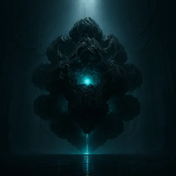 虚空に輝く機械の心臓
