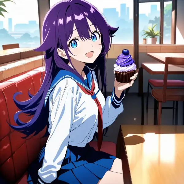 ブルーベリーカップケーキ