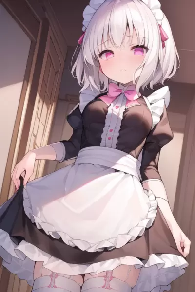 嫌々主人に仕えているメイド