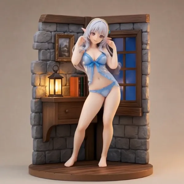 動画◆フィギュア風 アメリア・ローズクォーツ ベビードール1