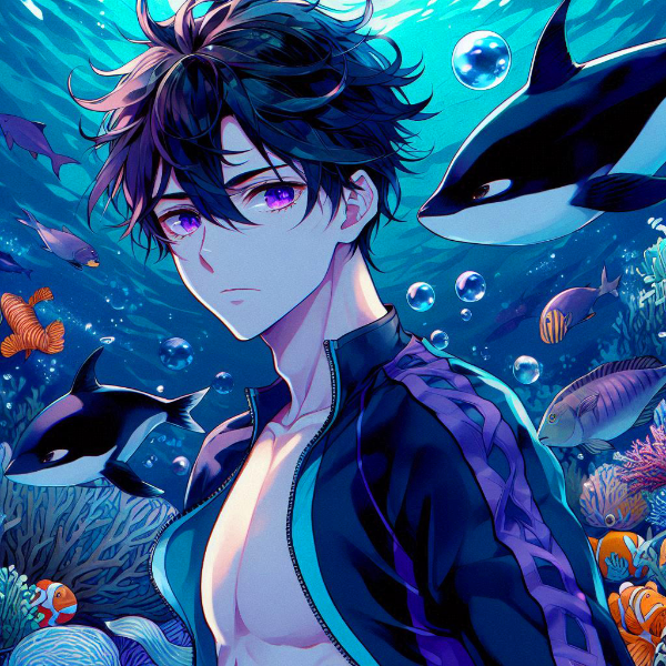 魚と、黒髪短髪男性★その3(22枚)