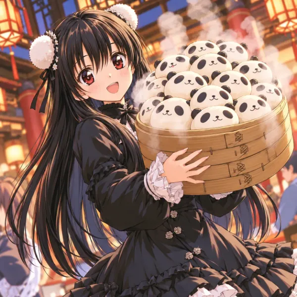 パンダの中華まんだよ～🥰