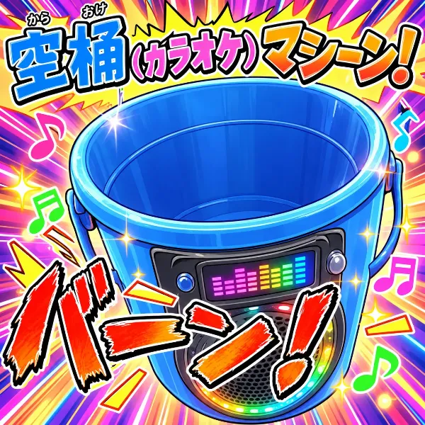 空桶（カラオケ）マシーンですわ！