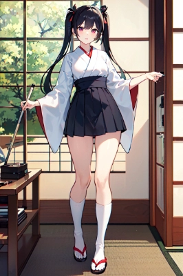 ツインテール和風少女