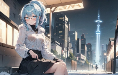 メガネ女子