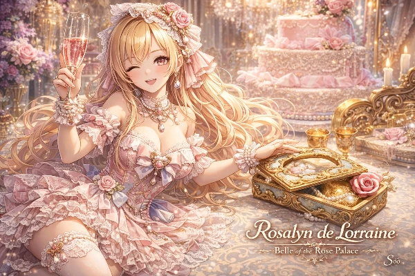 薔薇の宮殿で輝く姫の祝杯