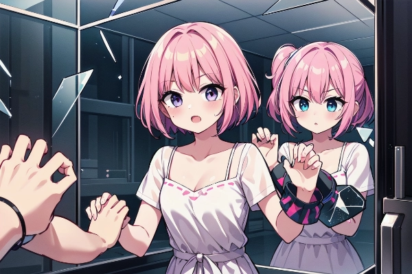 ガラス鏡の迷路