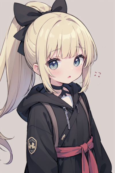 金髪ポニテの女の子