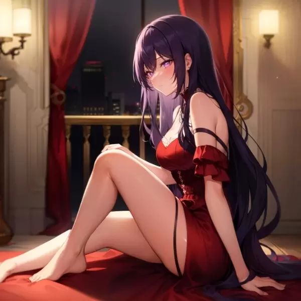 秘書さんとパーティ後のホテル